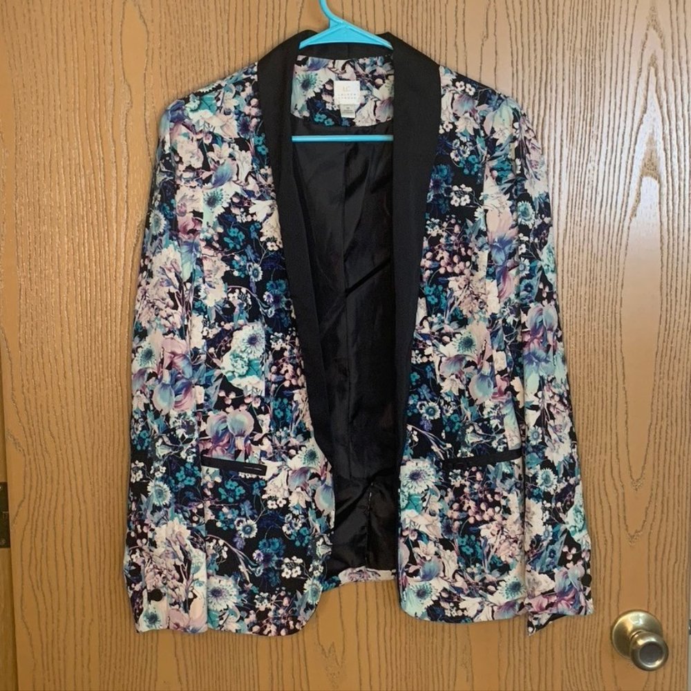 Cool Colored Floral Blazer/Suit Jacket